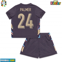 England Cole Palmer #24 Auswärts Trikotsatz Kinder EM 2024 Kurzarm (+ Kurze Hosen)